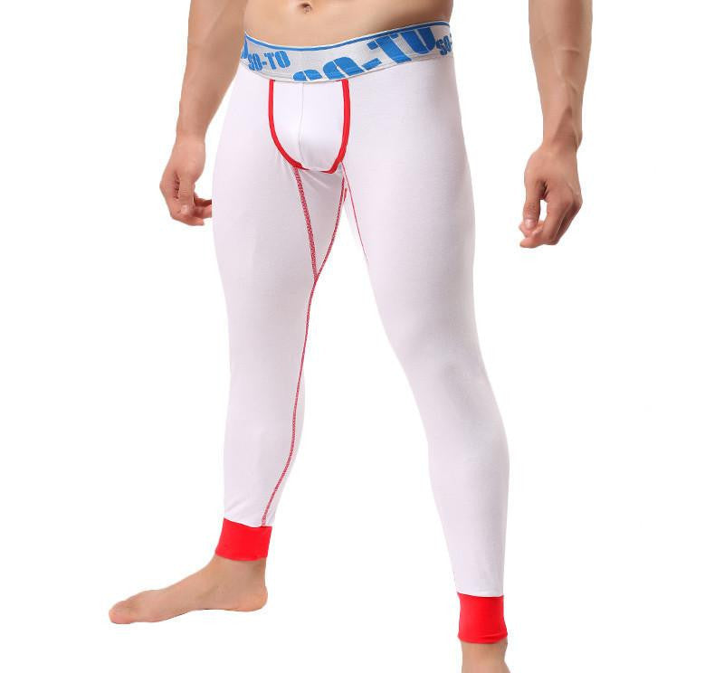 Warm Men Long Johns Cotton Printed Thermal Underwear Men Thermo Underwear Long Johns Underpants qk04