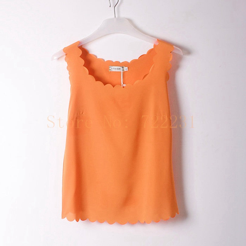 Online discount shop Australia - Fashion wave Neck Plus Size Chiffon Shirt For Women'S Blouse Tops Office Shirts Blouses Clothes