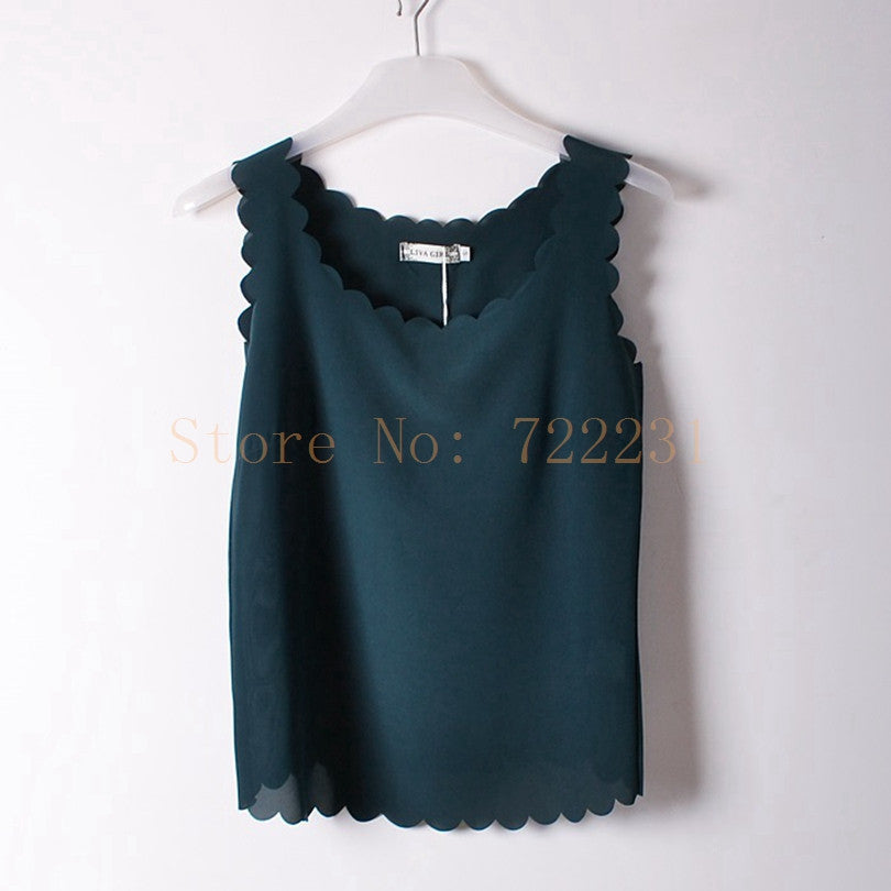 Online discount shop Australia - Fashion wave Neck Plus Size Chiffon Shirt For Women'S Blouse Tops Office Shirts Blouses Clothes