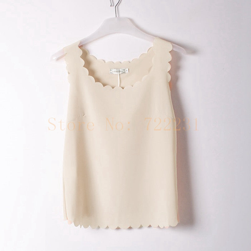 Online discount shop Australia - Fashion wave Neck Plus Size Chiffon Shirt For Women'S Blouse Tops Office Shirts Blouses Clothes