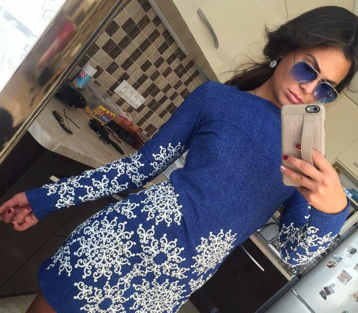 Style Bodycon Dresses Vintage Ladies Fitness Floral Print Long Sleeve O Neck Dress Party Vestidoes