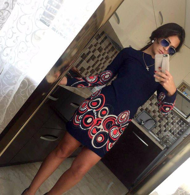 Style Bodycon Dresses Vintage Ladies Fitness Floral Print Long Sleeve O Neck Dress Party Vestidoes