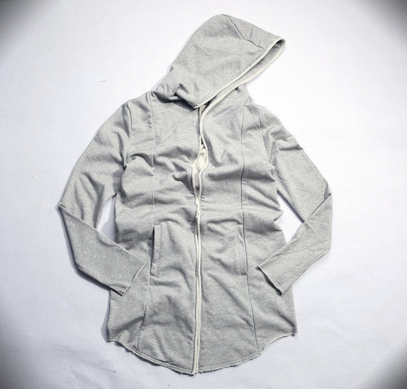 Online discount shop Australia - High Street Fashion Black Gray Khaki Hip Hop Long Sleeve Streetwear Loose Style Men's Clothing H13