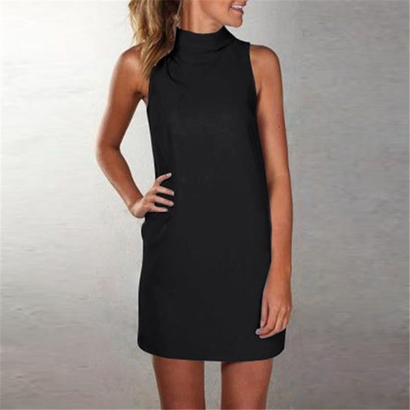 Women Summer Short Dress Casual Sleeveless Loose Party Dresses Oversized