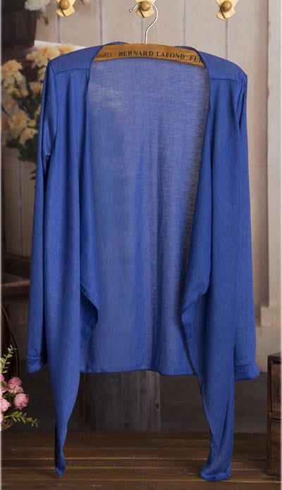 Women Cardigan Thin Female Blouse Teenage Girl Sunscreen Clothing Yellow Pink Gray Blue White Short Tops