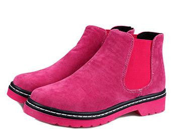 Suede Leather Ankle Boots Flat Heels 9 Candy Colors Oxford Shoes Woman Casual