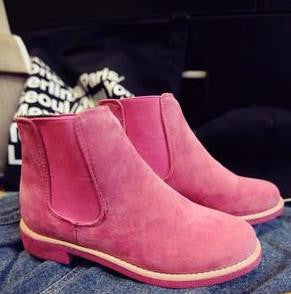 Suede Leather Ankle Boots Flat Heels 9 Candy Colors Oxford Shoes Woman Casual