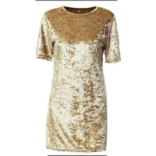 velvet dress women short sleeve warm spring autumn dress fashion women casual dress