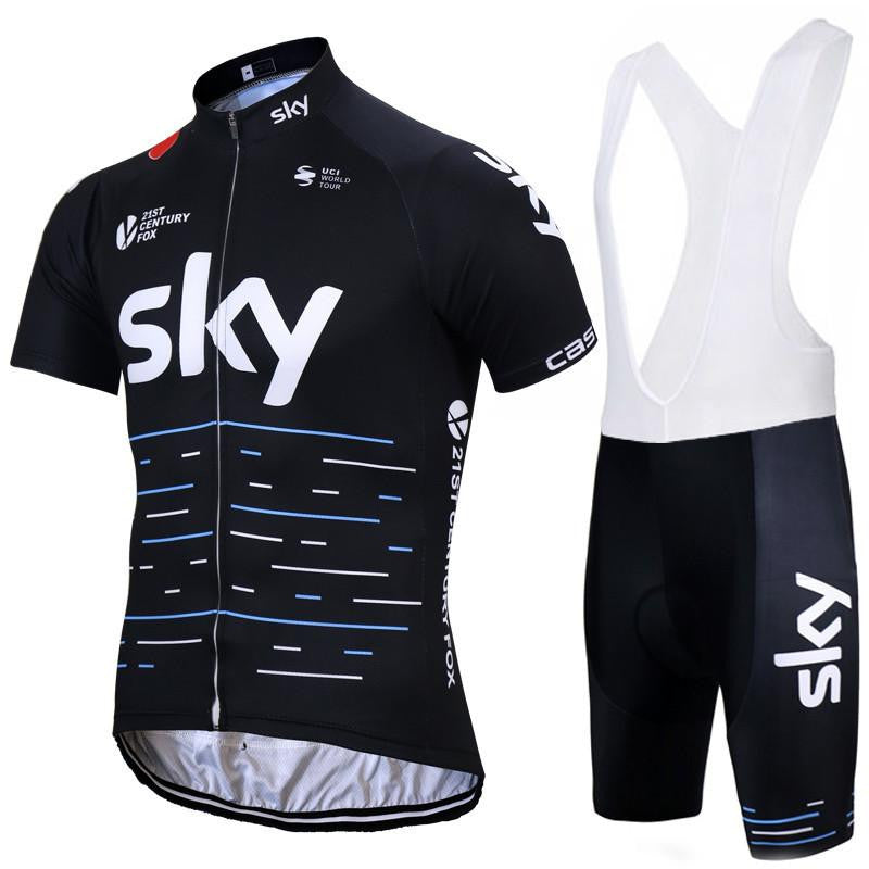 Team sky Pro Cycling Jersey set Cycling clothing Breathable Mountain Bike Clothes Quick Dry Bicycle Sportswear Cycling Set
