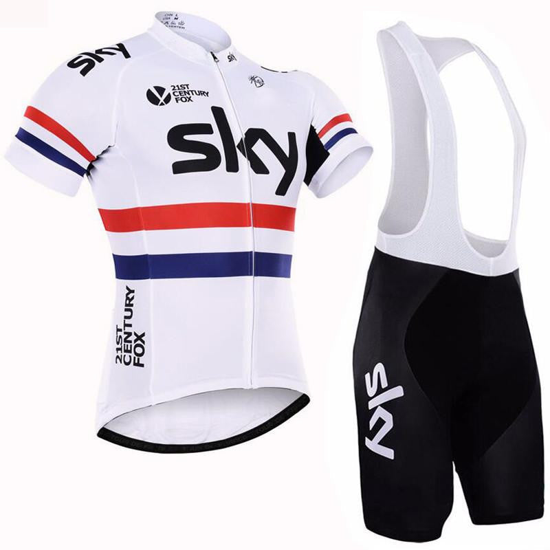 Team sky Pro Cycling Jersey set Cycling clothing Breathable Mountain Bike Clothes Quick Dry Bicycle Sportswear Cycling Set