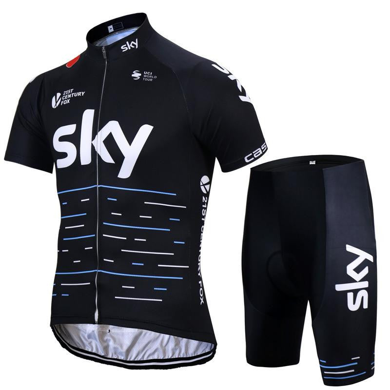 Team sky Pro Cycling Jersey set Cycling clothing Breathable Mountain Bike Clothes Quick Dry Bicycle Sportswear Cycling Set