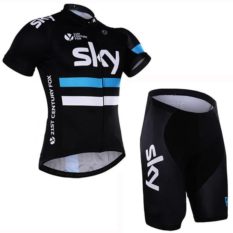 Team sky Pro Cycling Jersey set Cycling clothing Breathable Mountain Bike Clothes Quick Dry Bicycle Sportswear Cycling Set