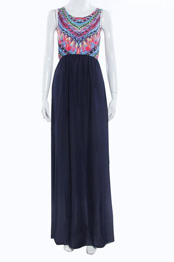 summer dress women elegant boho bohemian floral print long maxi beach dress XL evening chiffon