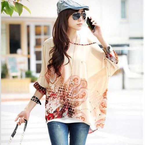 Women Blouses Plus Size Women Clothing Blouse Shirt Woman Vintage Chiffon Shirts Tops