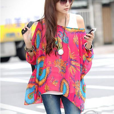 Women Blouses Plus Size Women Clothing Blouse Shirt Woman Vintage Chiffon Shirts Tops