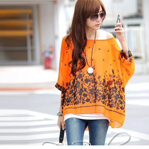Women Blouses Plus Size Women Clothing Blouse Shirt Woman Vintage Chiffon Shirts Tops