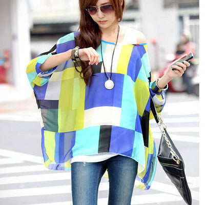 Online discount shop Australia - Boho Style Women Chiffon Blouse Floral Print Tops Shirt for Women Clothing 4XL Chiffon Shirts