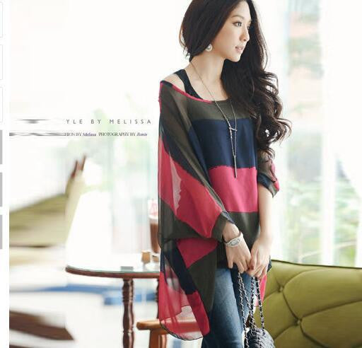 Women Blouses Fashion Womens Casual Chiffon Blouse Style 4XL 5XL 6XL Plus Size Women Chiffon Shirts Tops