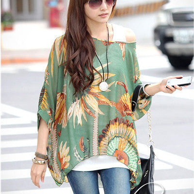 Women Blouses Fashion Womens Casual Chiffon Blouse Style 4XL 5XL 6XL Plus Size Women Chiffon Shirts Tops