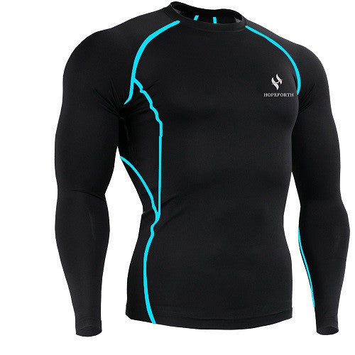 Online discount shop Australia - Mens Compression Shirts Bodybuilding Weight lifting Base Layer Fitness Tight MMA Crossfit Tops