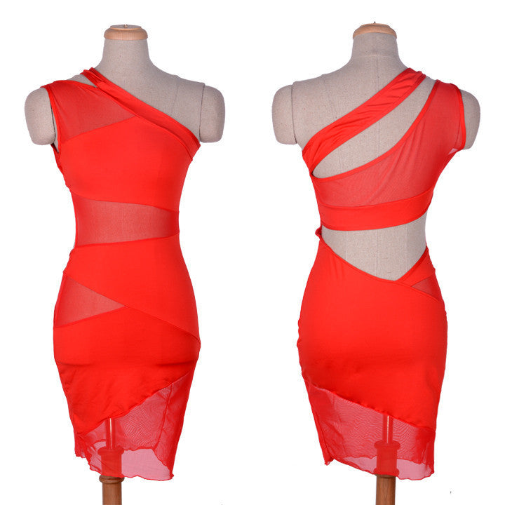 Online discount shop Australia - Bandage Dress Sexy Women Lace Mesh Dress Black Red Green Sleeveless Summer Fashion Bodycon Bandage Hollow Out Waist Dresses