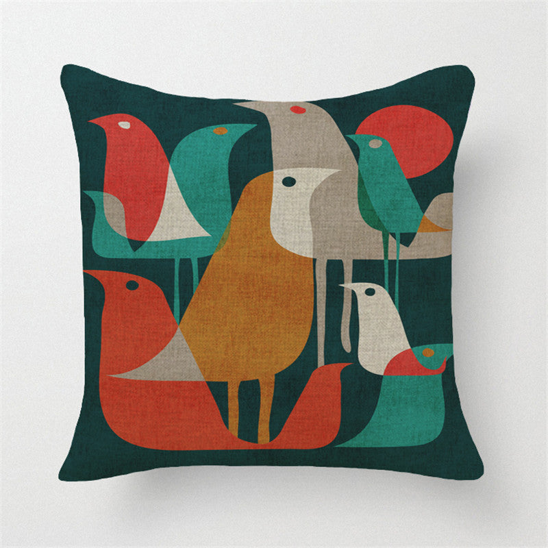 Online discount shop Australia - European Cushion Home Sofa Car Throw Pillows Geometric Style Plaid Printed Signature Cotton Cushion Cushion