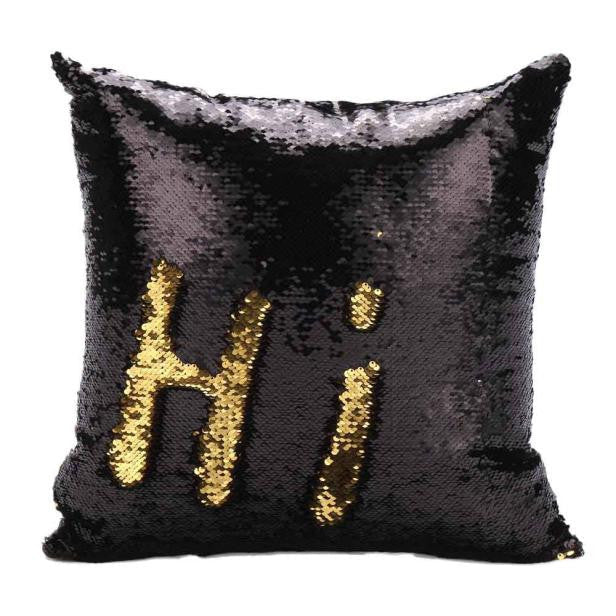 Online discount shop Australia - Fashion Heaven New DIY Two Tone Glitter Sequins Throw Pillows Decorative Cushion Case Sofa Car