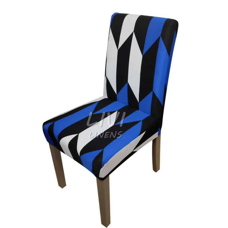 Printing Zebra Leopard Printing Spandex Stretch Dining Chair Cover Machine Washable Restaurant
