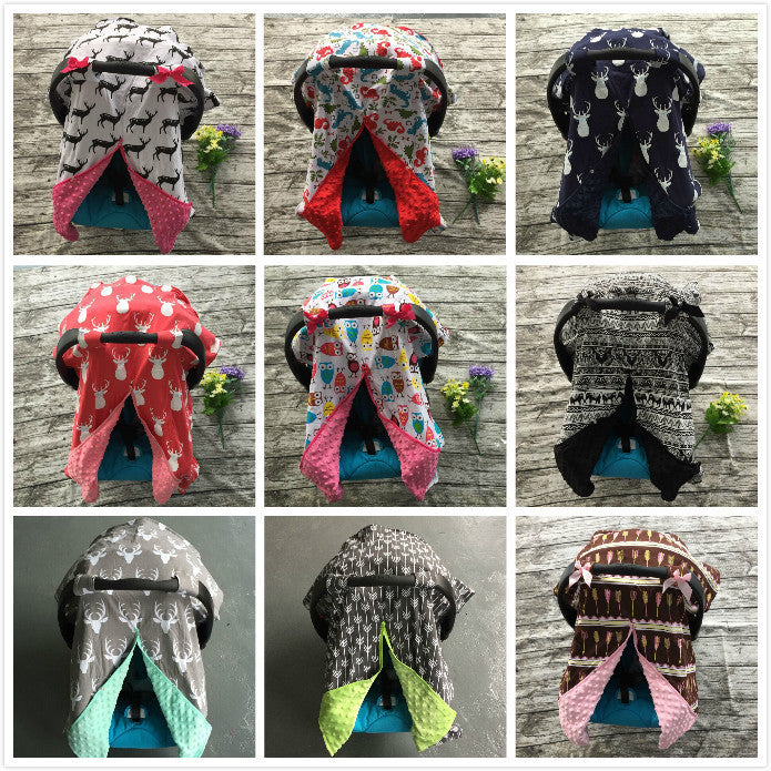 Online discount shop Australia - Baby Car Seat Canopy cover infant children animal deer dinosaur owl cover baby canopies