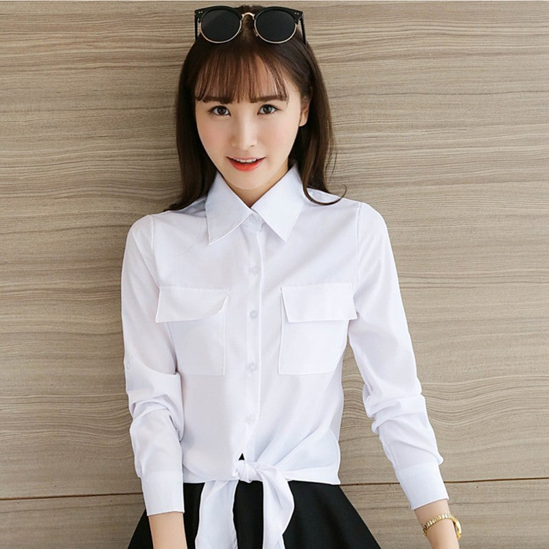 Online discount shop Australia - Chiffon Blouse Shirts Women Tops Plus Size Women Clothing White Lace Blouses