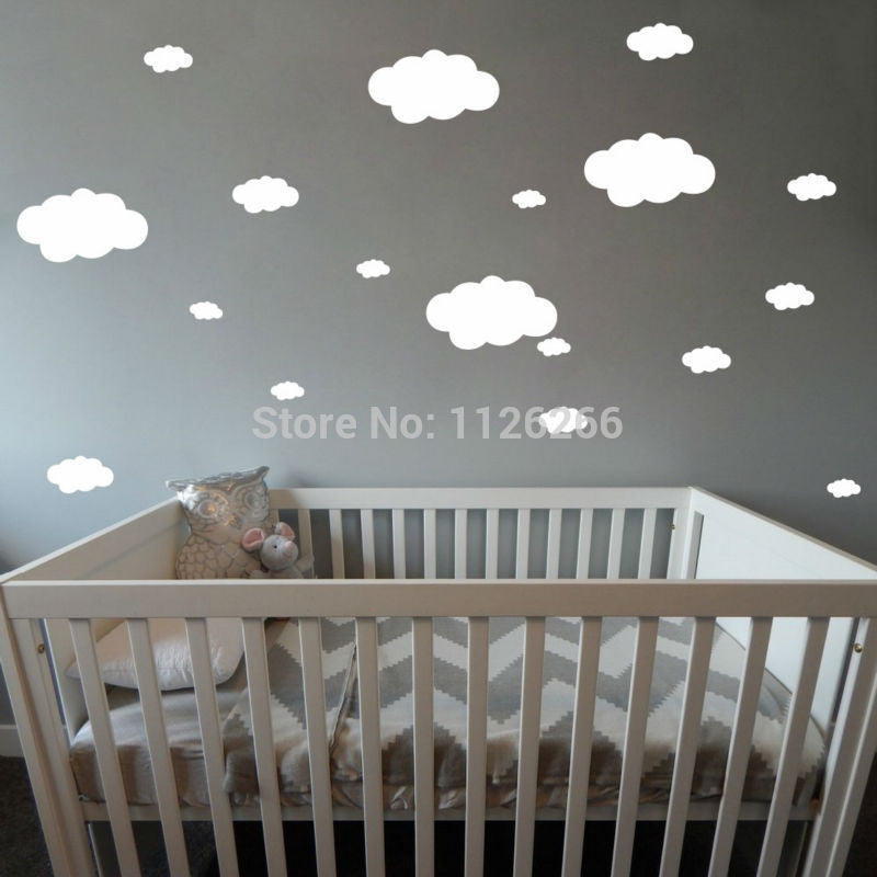 Online discount shop Australia - DIY Cloud Decal Sticker Vinyl Wall Art Nursery Kids room Decor Various Color