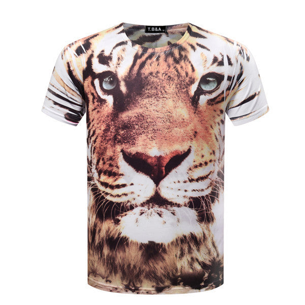 3D Computer Printing T-Shirt Men's T Shirt short sleeve O Neck Printed Shirts Fashion Knitted Tops Tees TX84-An-R1