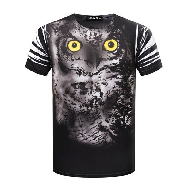 3D Computer Printing T-Shirt Men's T Shirt short sleeve O Neck Printed Shirts Fashion Knitted Tops Tees TX84-An-R1