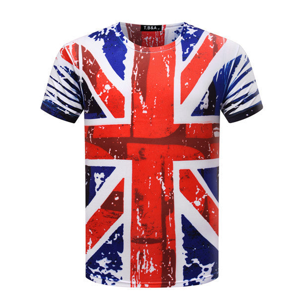 3D Computer Printing T-Shirt Men's T Shirt short sleeve O Neck Printed Shirts Fashion Knitted Tops Tees TX84-An-R1