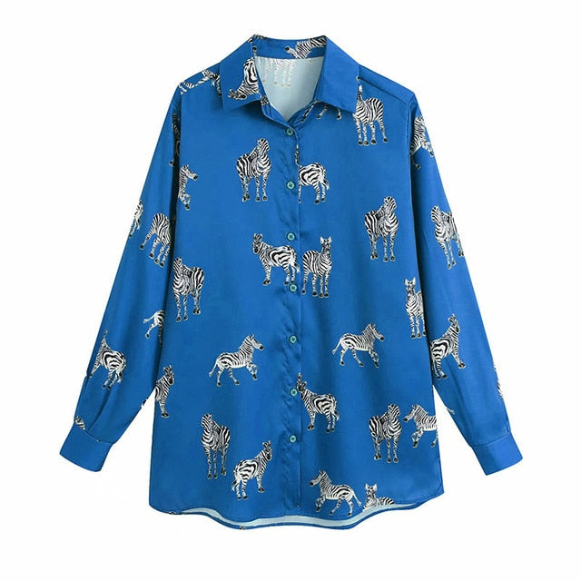 Leopard Stylish Shirt Women Turn Down Collar Office Fashion Female Blouse Long Sleeve Plus Size Lady Tops Blusa Feminina-Dollar Bargains Online Shopping Australia