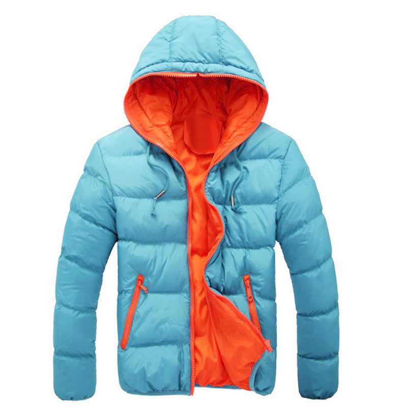 Online discount shop Australia - Coat Men Slim Casual Warm Jacket Hooded Essential Thick Men Coat Parka Overcoat Hoodie Zipper Pocket Masculino Coat Oct21