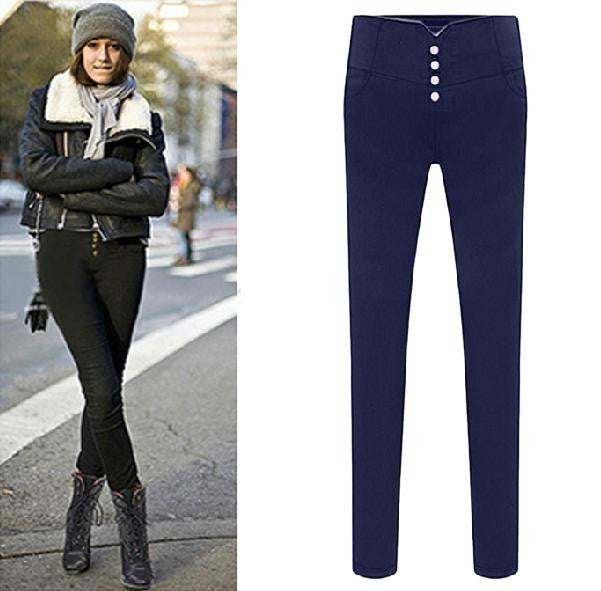S-5XL Fashion Leggings High Waist Pencil Pants Trousers Women Elastic Pants Big Size