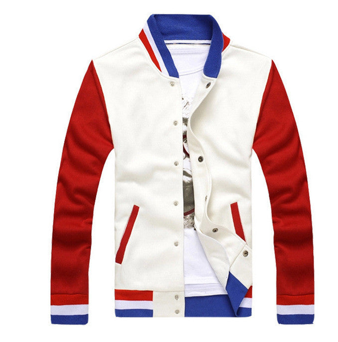Online discount shop Australia - Baseball Jacket Men Sweatshirt College Sportswear Jackets Casual Slim Fit Jacket Mens Clothing 10 Colors