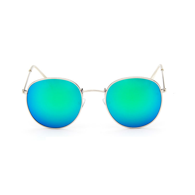 Retro round sunglasses women men brand designer sun glasses for women Alloy mirror sunglasses ray female oculos de sol