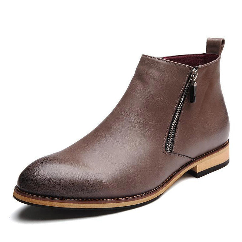 Online discount shop Australia - Men Boots Comfortable Black Warm Water proof Fashion Ankle Boots Casual Men Leather Snow Boots Shoes