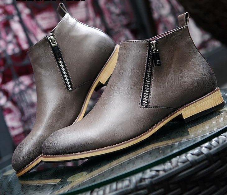 Online discount shop Australia - Men Boots Comfortable Black Warm Water proof Fashion Ankle Boots Casual Men Leather Snow Boots Shoes