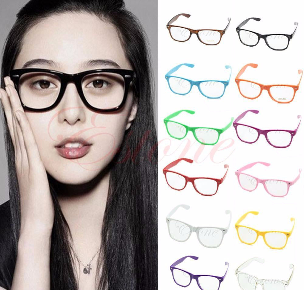 Online discount shop Australia - Fashion Glasses Cool Unisex Clear Lens Nerd Geek Glasses Eyewear For Men Women