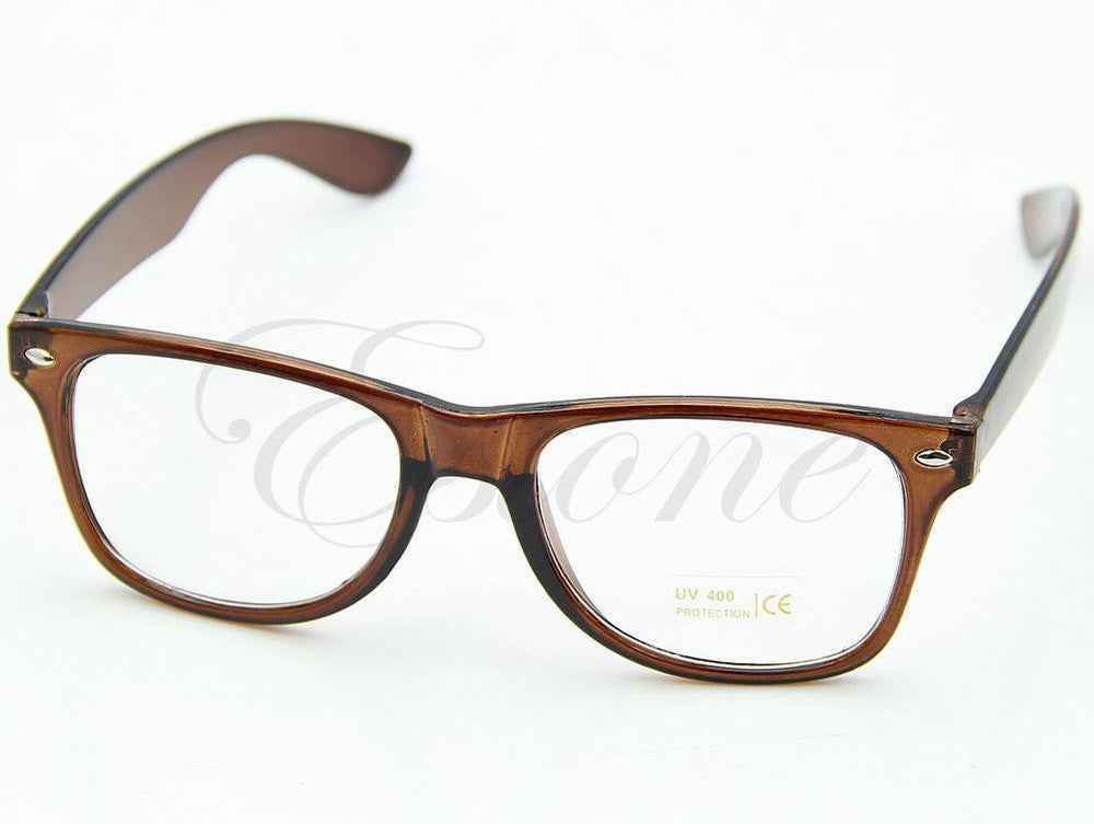 Online discount shop Australia - Fashion Glasses Cool Unisex Clear Lens Nerd Geek Glasses Eyewear For Men Women