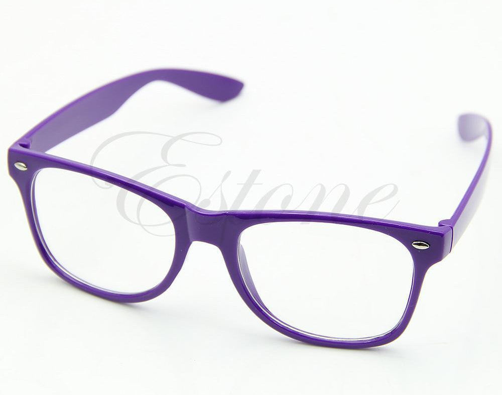 Online discount shop Australia - Fashion Glasses Cool Unisex Clear Lens Nerd Geek Glasses Eyewear For Men Women