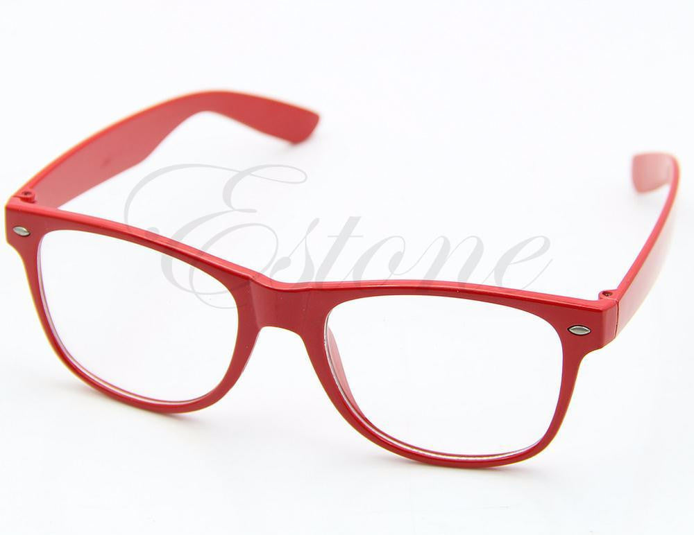 Online discount shop Australia - Fashion Glasses Cool Unisex Clear Lens Nerd Geek Glasses Eyewear For Men Women