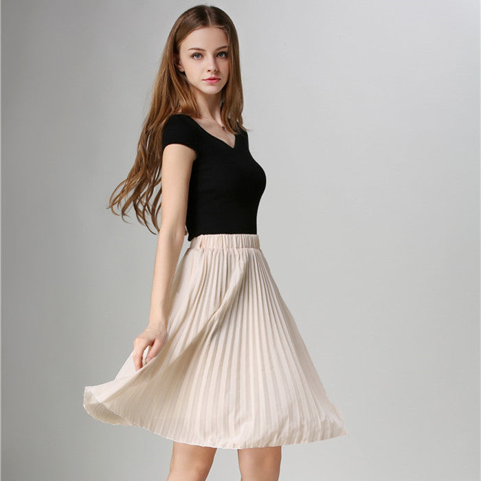 Online discount shop Australia - Elegant Tulle Pleated Skirt Blue Chiffon Skirt Women's Vintage Pink Midi Skirt