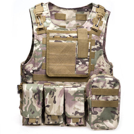 Online discount shop Australia - Camouflage Hunting Military Tactical Vest Wargame Body Molle Armor Hunting Vest CS Outdoor Equipment