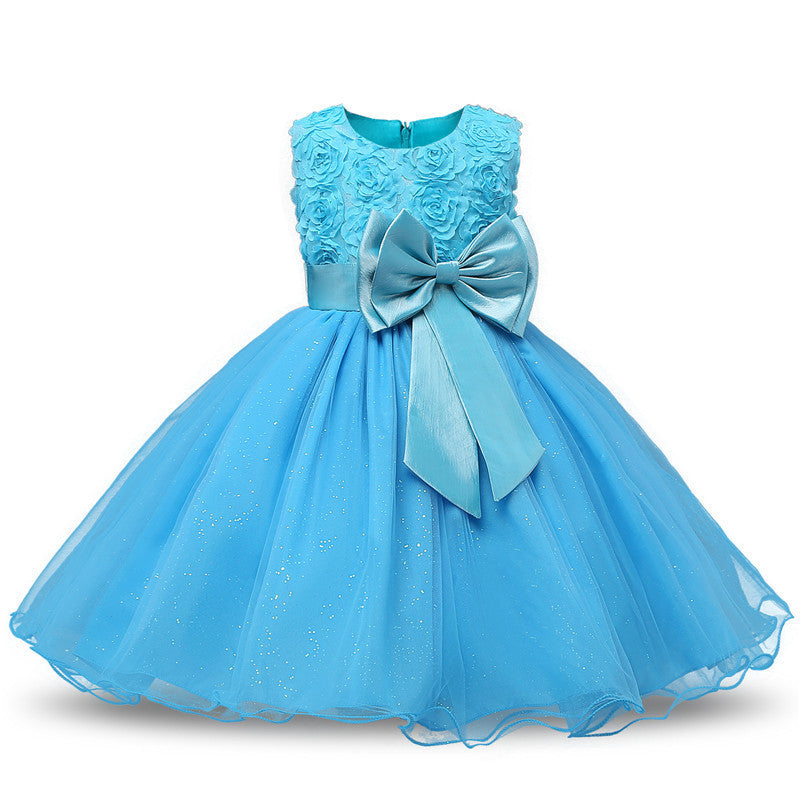 Princess Flower Girl Dress Tutu Wedding Birthday Party Dresses For Girls Children's Costume Teenager Prom Designs