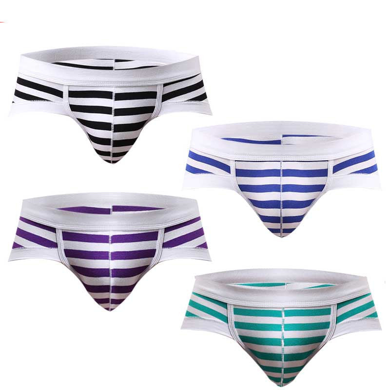 Online discount shop Australia - 4 Pcs/lot Male Underwear Cotton Men Briefs Underwear Sexy Striped Men Briefs Shorts Men Underpants Underwear Briefs Men