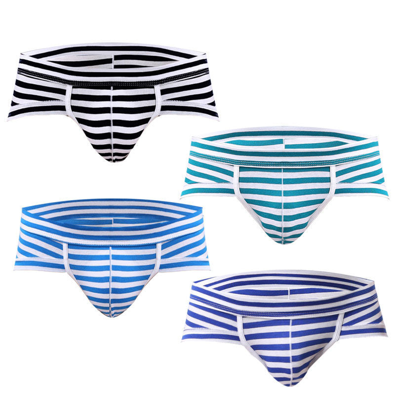 Online discount shop Australia - 4 Pcs/lot Male Underwear Cotton Men Briefs Underwear Sexy Striped Men Briefs Shorts Men Underpants Underwear Briefs Men